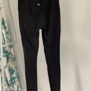 Lululemon leggings. Black and mesh
